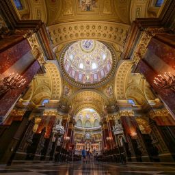 St Stephens Basilica Budapest Tours Interior of Basilica Dome Cupola